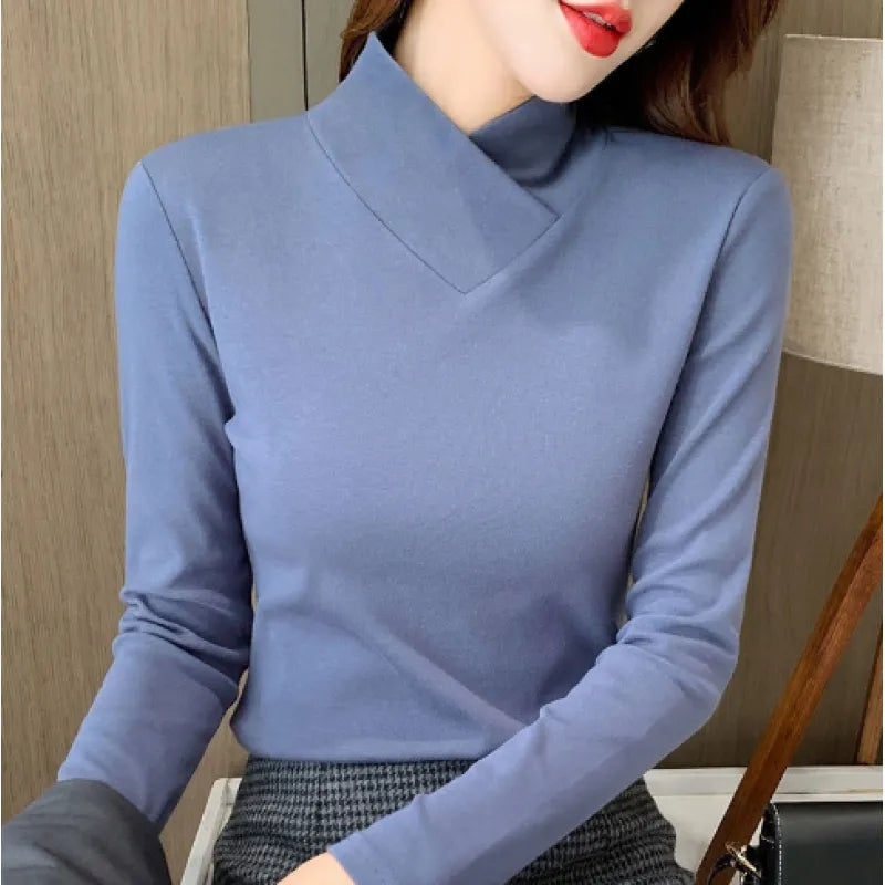 Liora - Chique Rolkraag T-shirt