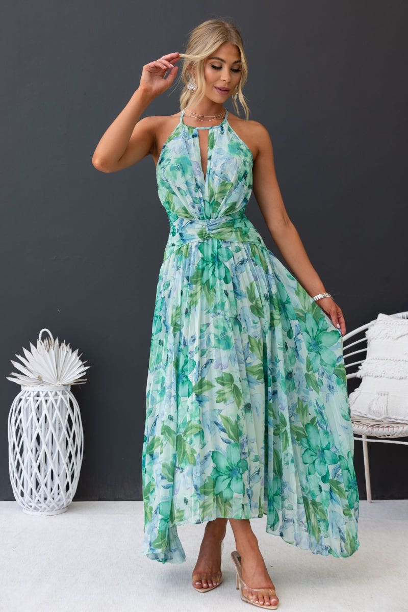 Mavis - Elegante Gebloemde Lange Jurk