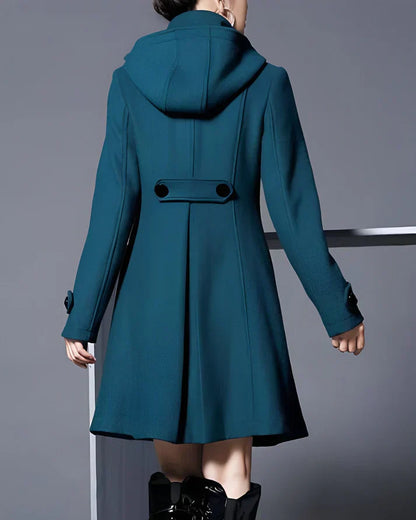 Aria™ | Manteau en laine élégant avec capuche