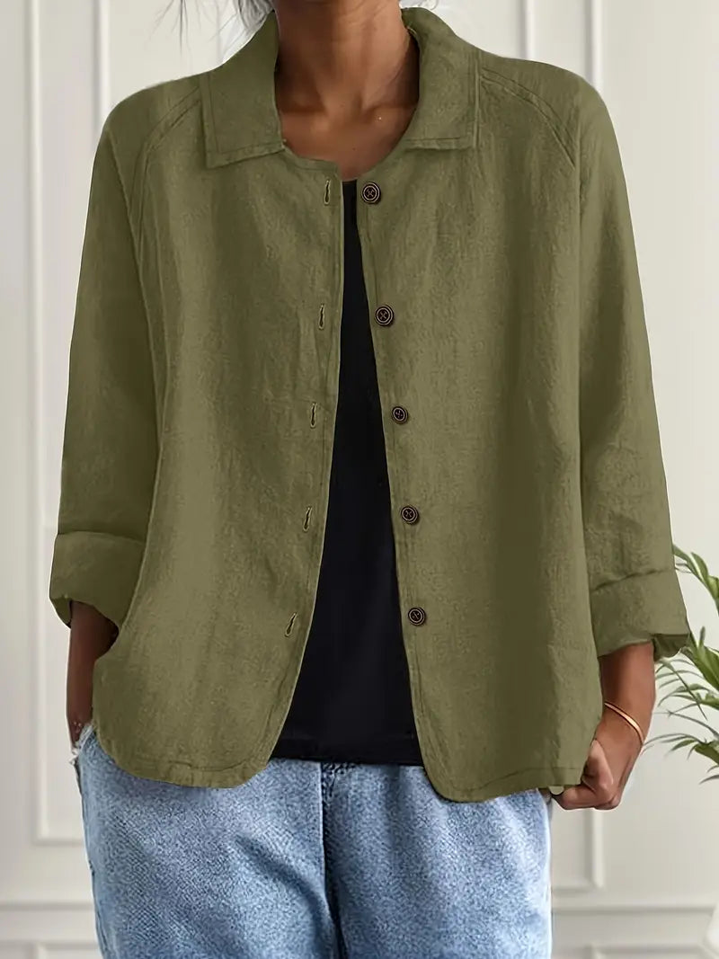 Jade | Klassiek katoenen overshirt
