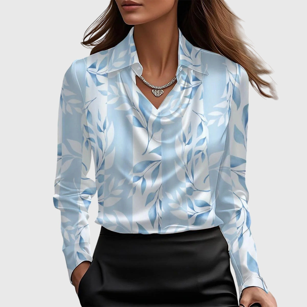 Brooklyn - Blouse Satinée Élégante
