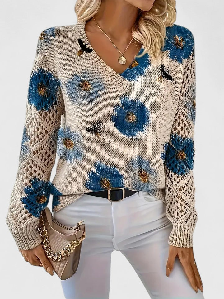 Aurélie - Licht Bloemig Vest