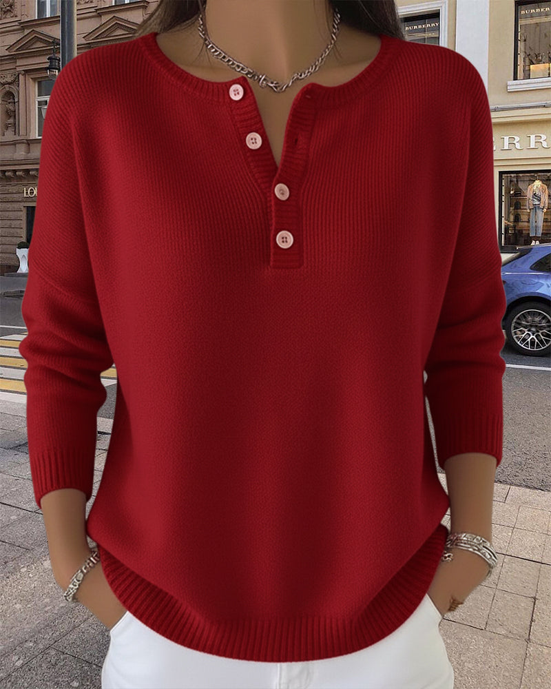 Lena - Basic Vest met Lange Mouwen