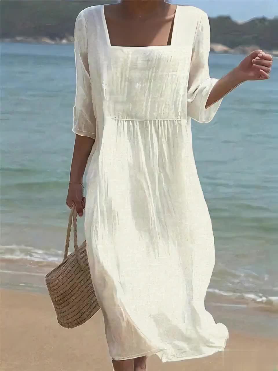 Lunelle - Casual linnen jurk