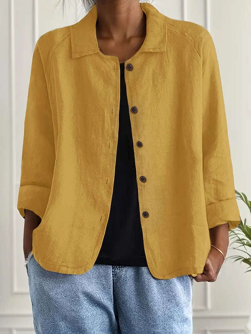 Jade | Klassiek katoenen overshirt