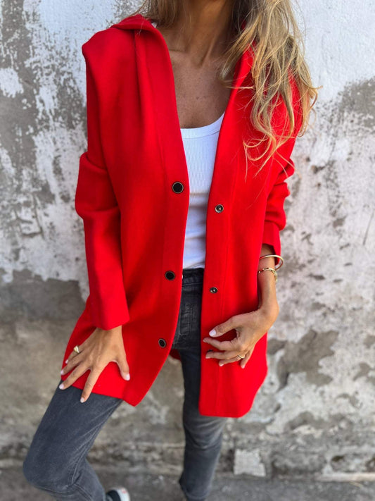 Adriana - Casual vest met capuchon