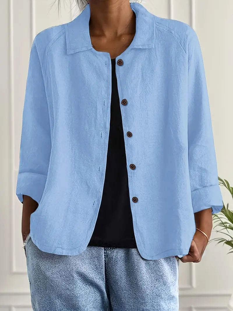 Jade | Klassiek katoenen overshirt