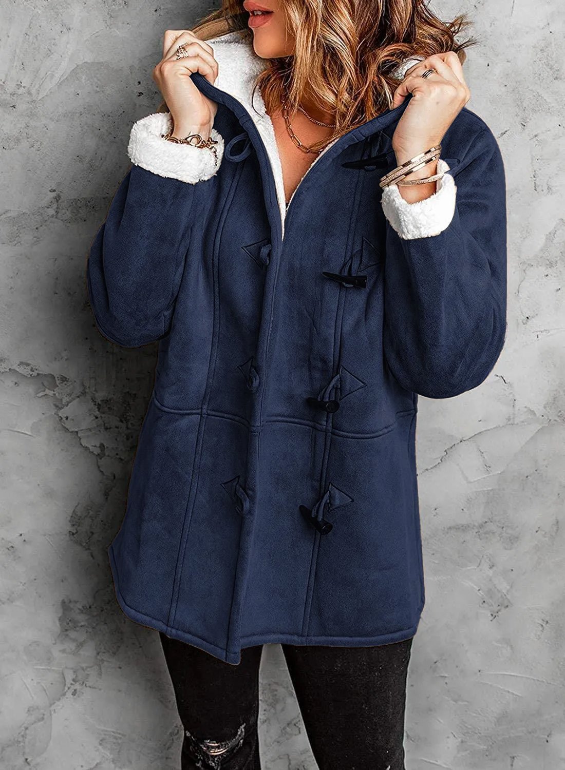 Cléa | Casual fleecevest met capuchon