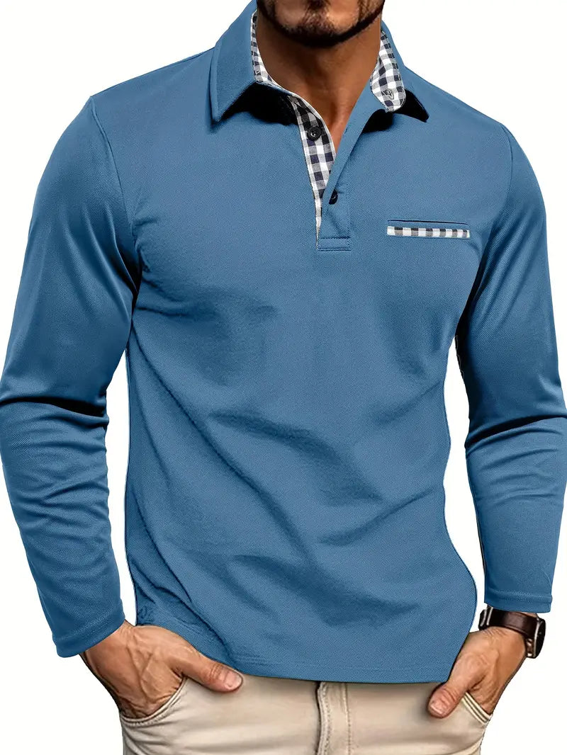 ADRIEN™ | KLASSIEKE POLO MET LANGE MOUWEN