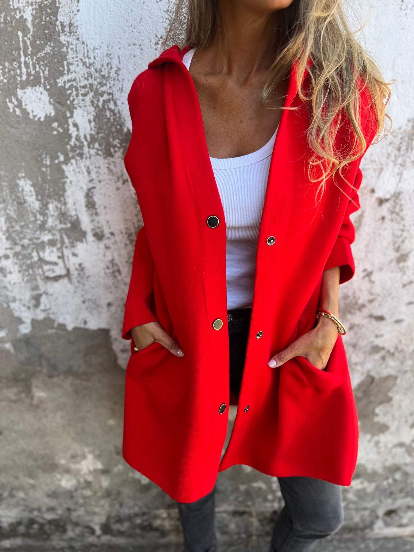 Appolinia - Casual vest met capuchon
