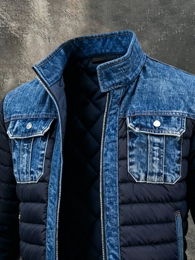 KÉVIN™ | KLASSIEK GEVOERD DENIM JASJE