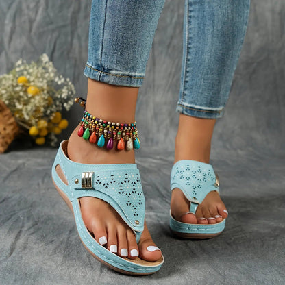 Élodie™ - Dames open teen sleehak sandalen