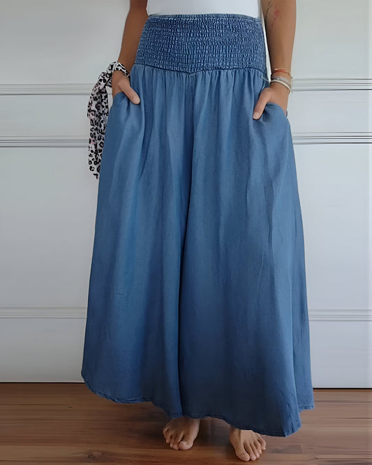 Amalia™ | Broek met Elastische Tailleband