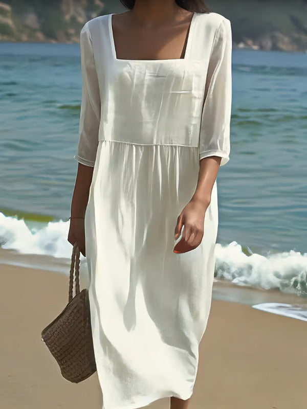 Lunelle - Casual linnen jurk