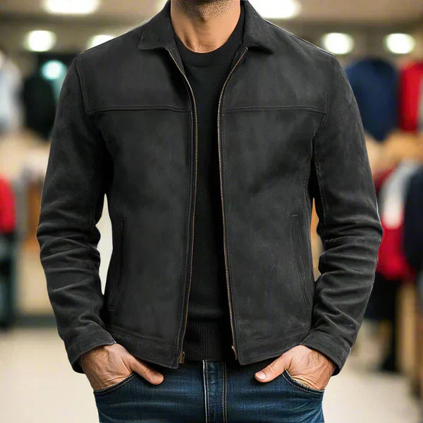 Omar™ | Minimalistische suède bodywarmer