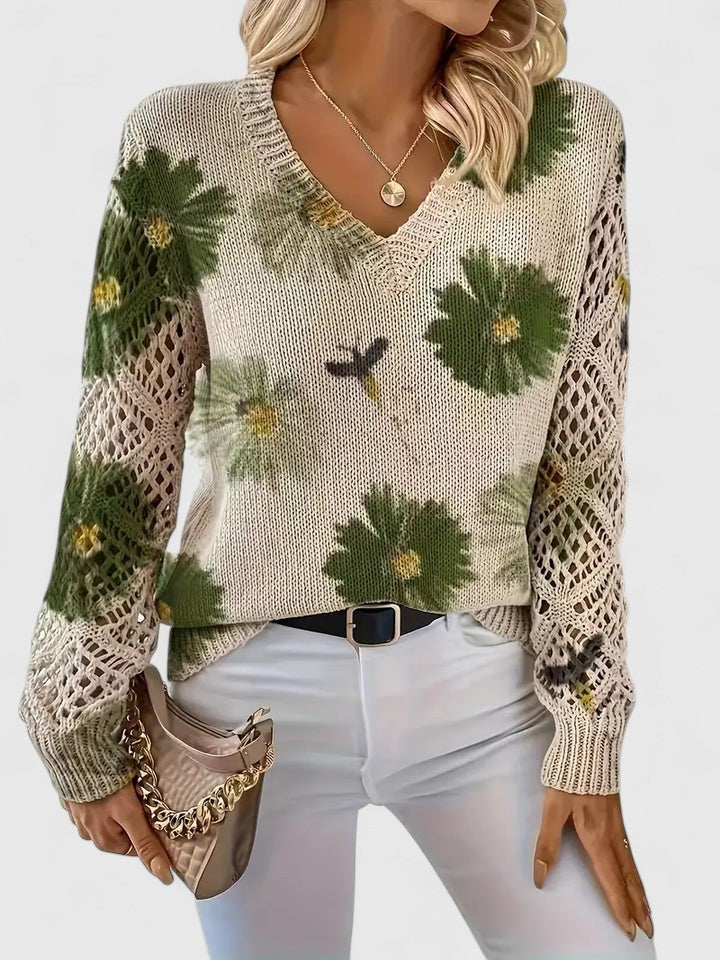 Aurélie - Licht Bloemig Vest