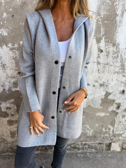 Adriana - Casual vest met capuchon