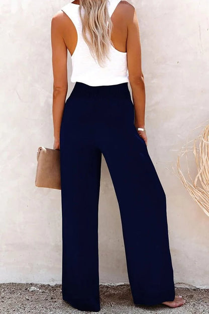 Livia™ | High-Waisted Linen Trousers