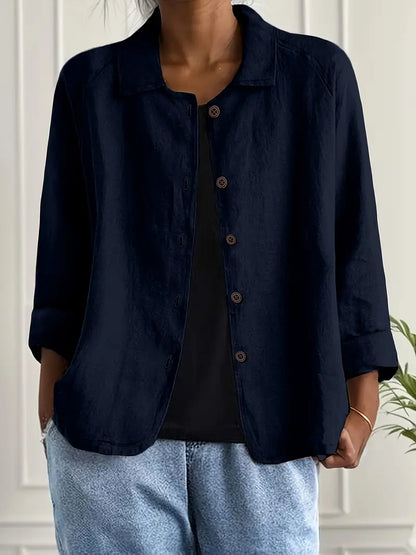 Jade | Klassiek katoenen overshirt