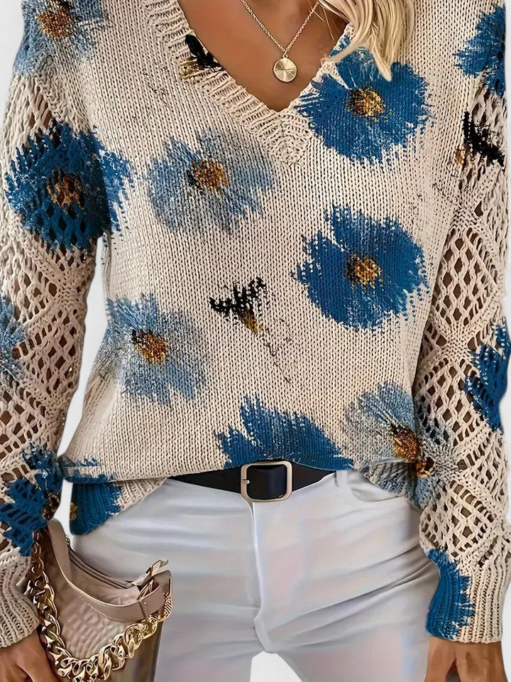 Aurélie - Licht Bloemig Vest