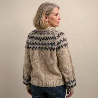 Ashley | Vintage Handgemaakte IJslandse trui