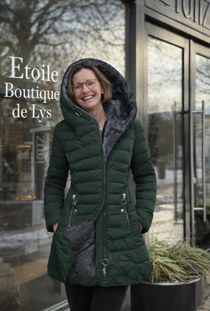 Elena - Warme winterjas met binnenvoering.