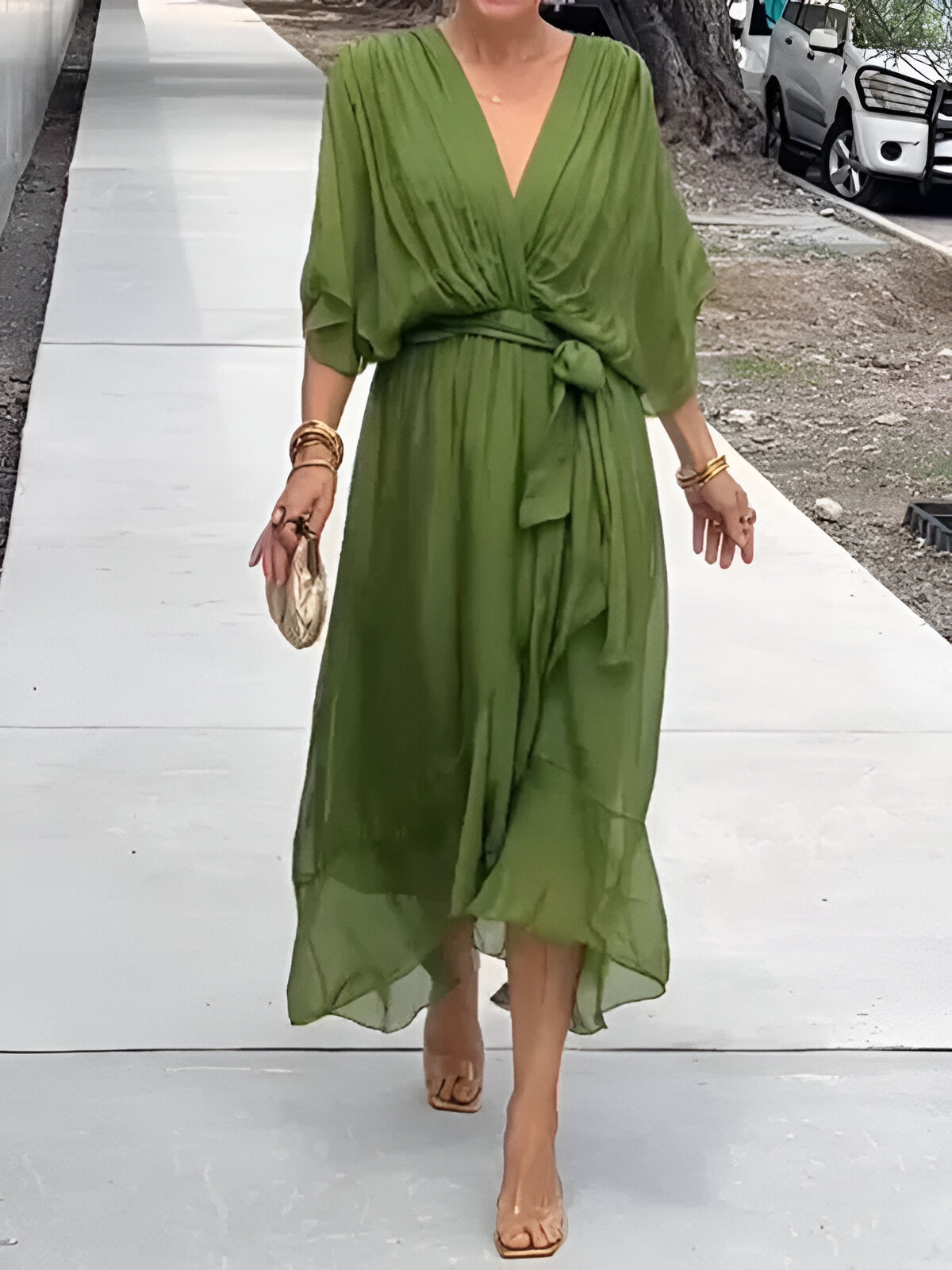 Monica - Elegante Soepelvallende Jurk