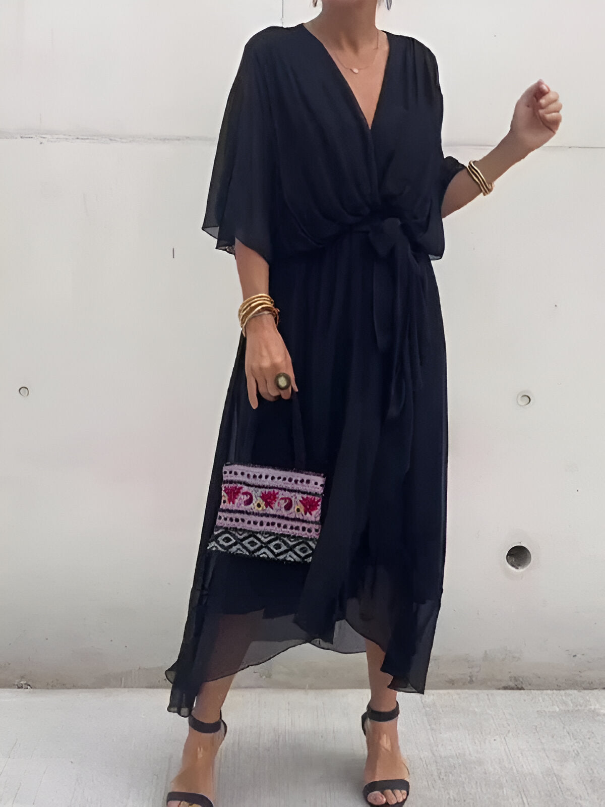 Monica - Elegante Soepelvallende Jurk