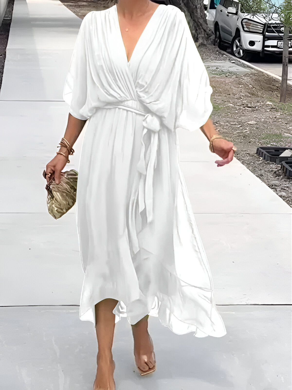 Monica - Elegante Soepelvallende Jurk