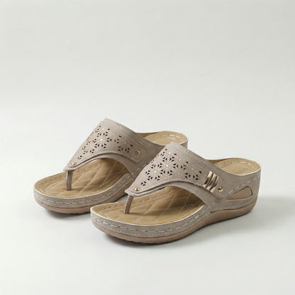 Élodie™ - Dames open teen sleehak sandalen