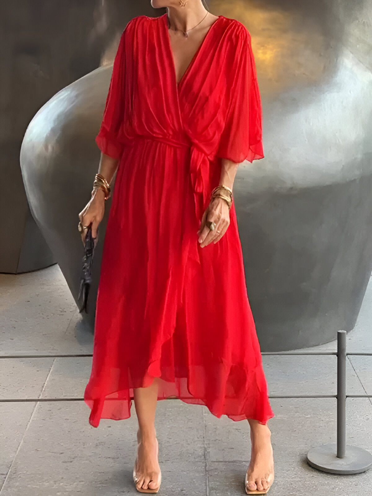 Monica - Elegante Soepelvallende Jurk