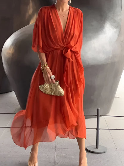 Monica - Elegante Soepelvallende Jurk