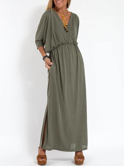 Amélie - Robe Décontractée Encolure V