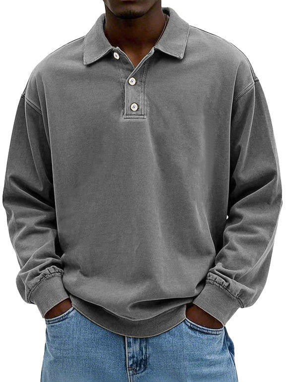 Théo™ | Casual Poloshirt met lange mouwen
