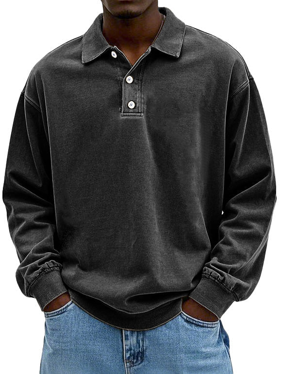 Théo™ | Casual Poloshirt met lange mouwen