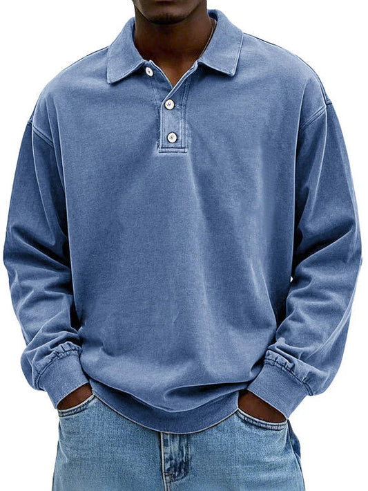 Théo™ | Casual Poloshirt met lange mouwen
