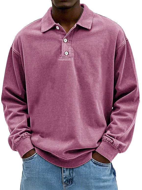 Théo™ | Casual Poloshirt met lange mouwen
