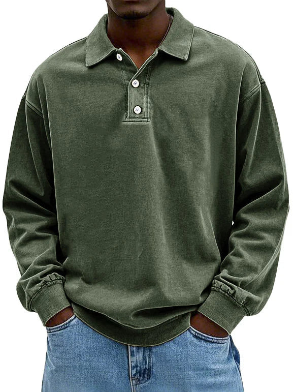 Théo™ | Casual Poloshirt met lange mouwen
