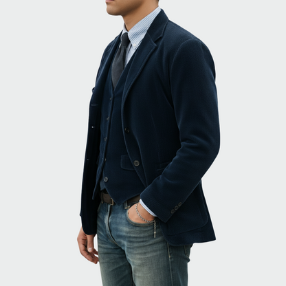 Tommy™ | Tweedelig Pak: Fluwelen Blazer en Gilet
