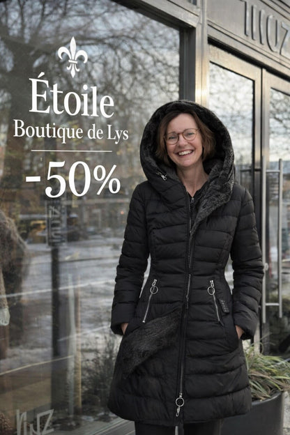 Elena - Warme winterjas met binnenvoering.