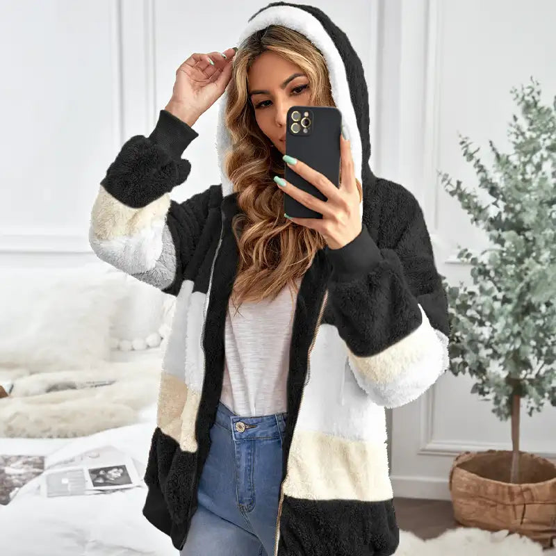 Flavie | Gewatteerde Winterjas met Capuchon